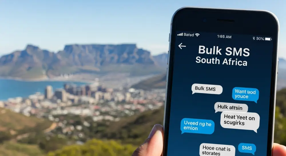 Business owner using SMS marketing to reach customers quickly